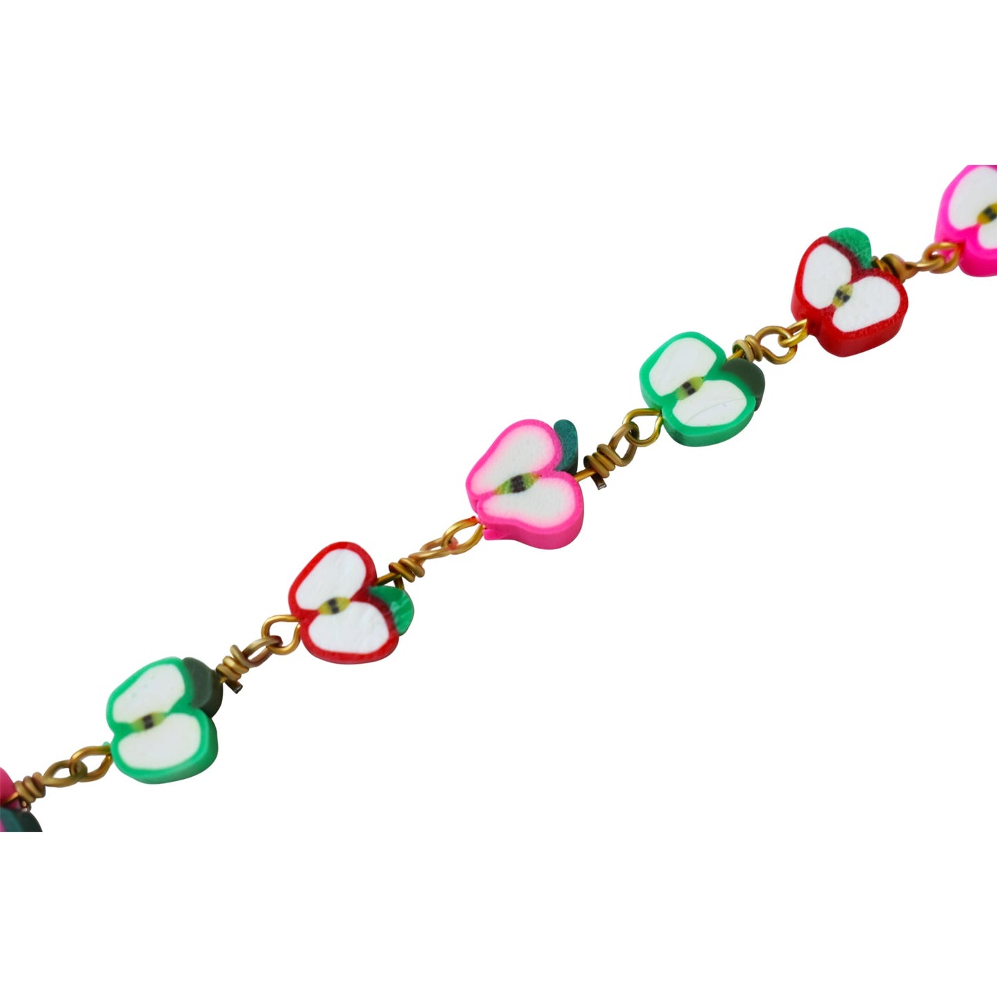 Apple Bracelet, Charm Bracelet, Beaded Bracelet | by Ifemi Jewels